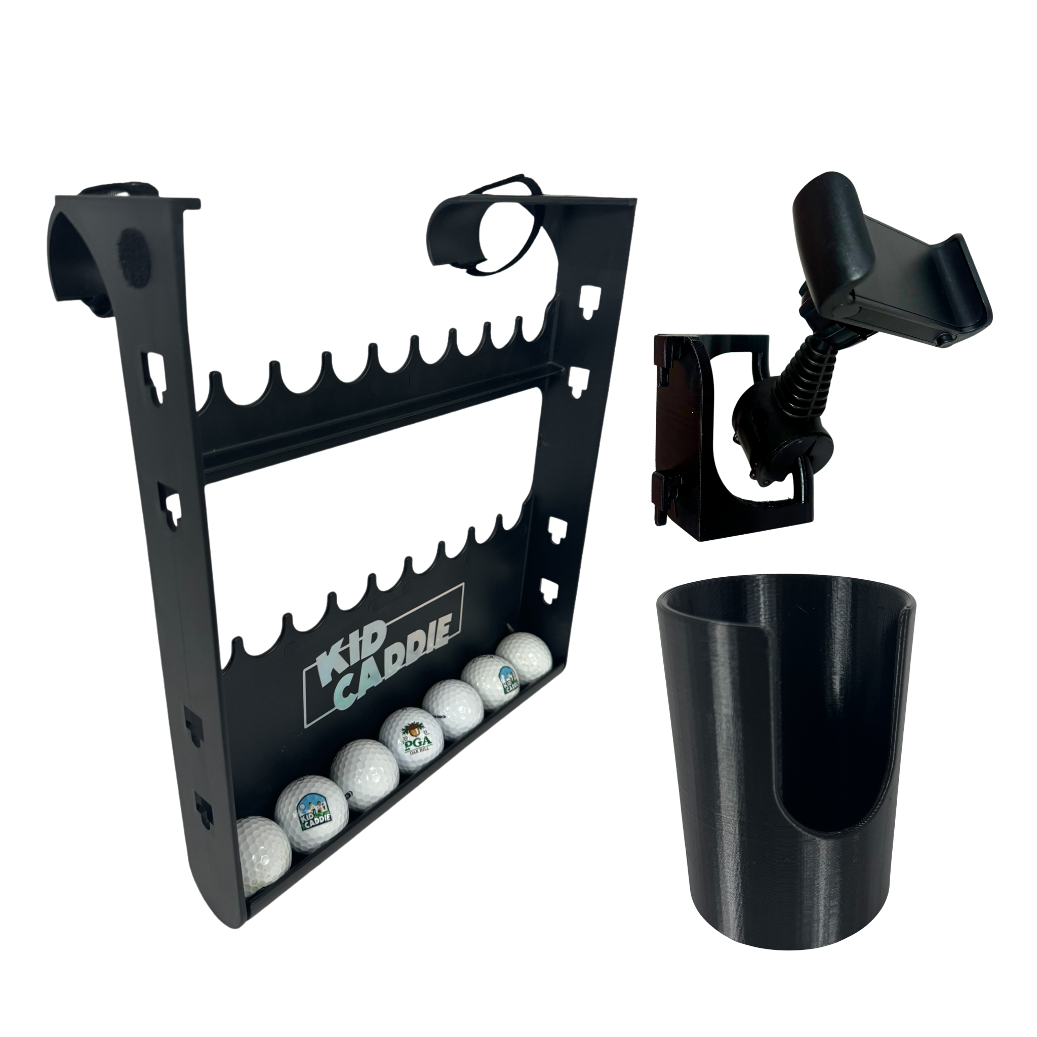 Front Nine Bundle - Kid Caddie, Phone and Cup Holder Accessory Bundle Main image