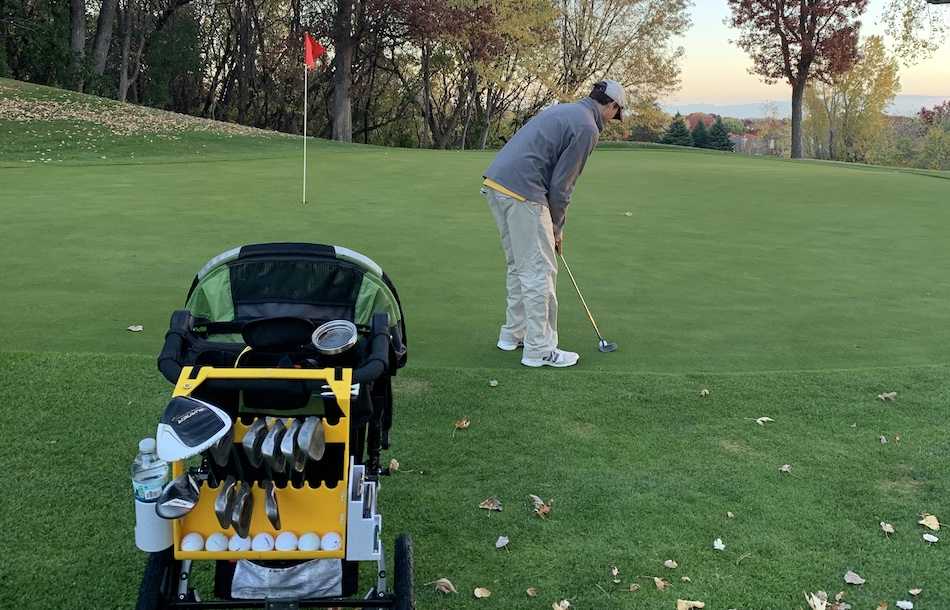 Kid Caddie Golf Transforming strollers into golf push carts.